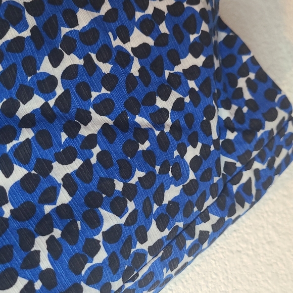 Ann Taylor blue & black spotted Trouser Pants size 6 - Picture 4 of 10